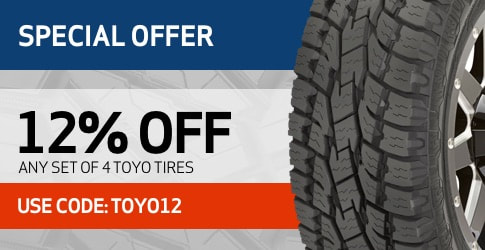 12% off Toyo All-Terrain Tires - February 2019