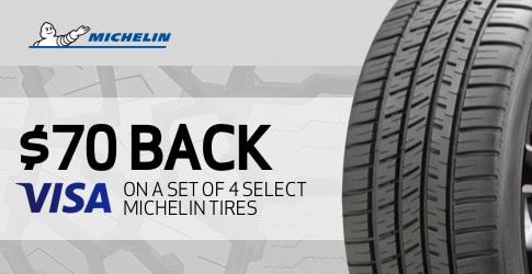 $70 back on Michelin All-Terrain Tires for September-October 2018