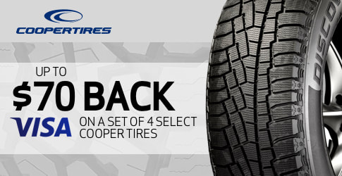 $70 back on Cooper Discoverer A/TW all-terrain tires for November-December 2018