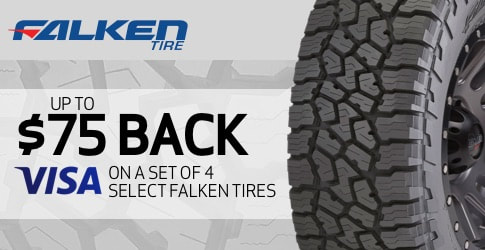 $75 back on Falken Wildpeak A/T3W All-Terrain Tires for January 2019
