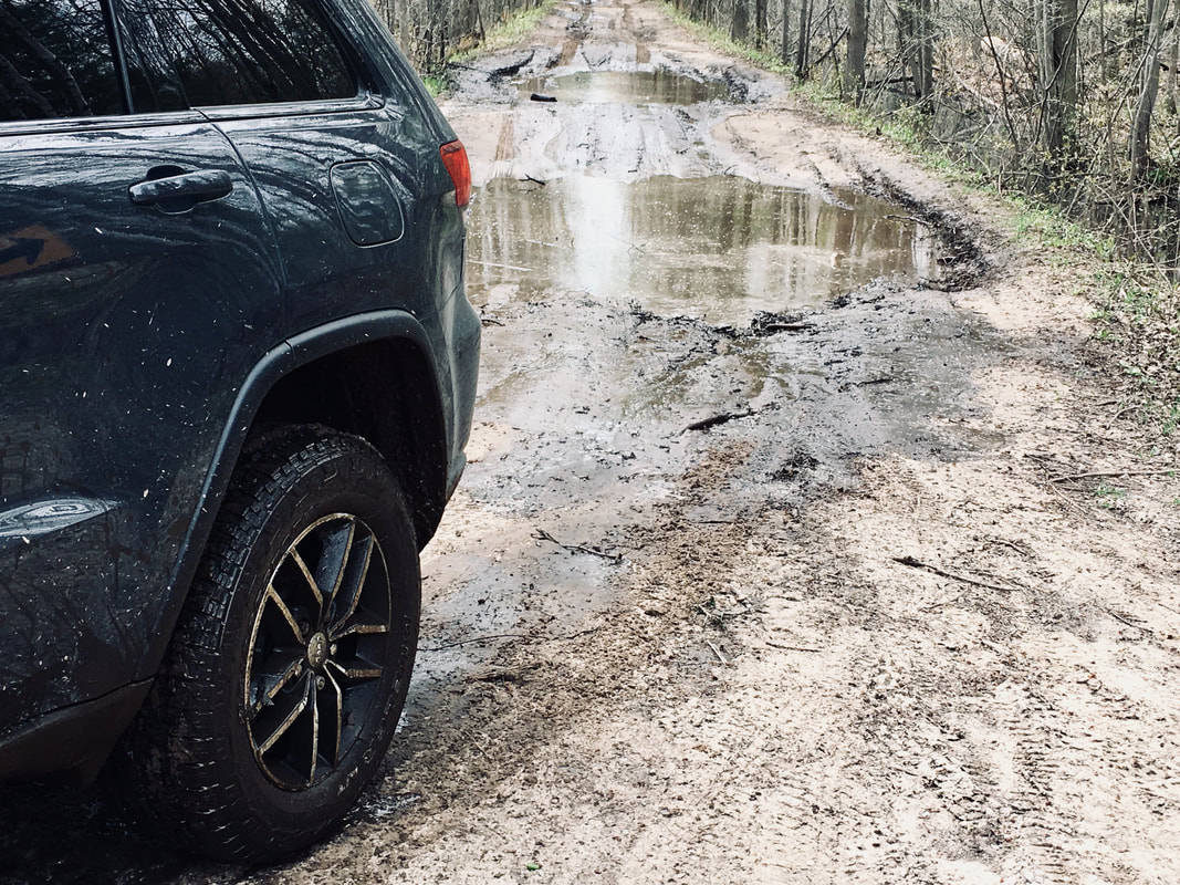 Bridgestone Dueler A/T REVO 3 through mud pits, water