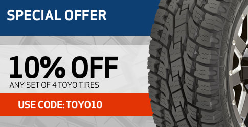 10% off Toyo All-Terrain Tires for January 2019