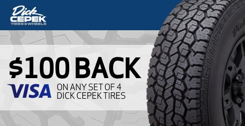 $100 back on Dick Cepek all-terrain tires for October-November 2018