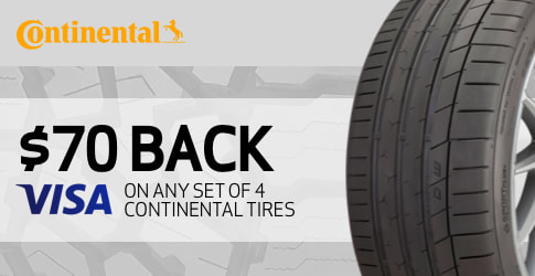 $70 back on Continental All-Terrain tires - March 2019