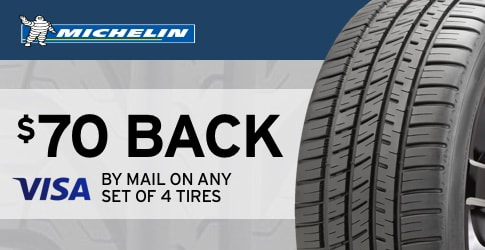 $70 back on Michelin All-Terrain Tires for July 2018