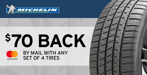 $70 back on Michelin All-Terrain Tires for August 2018