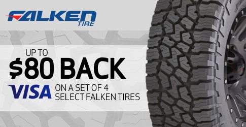 $80 falken all-terrain tire rebate for April 2019
