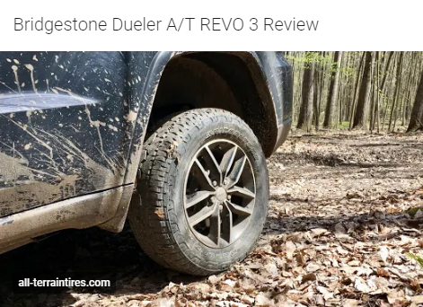 Bridgestone Dueler A/T REVO 3 review
